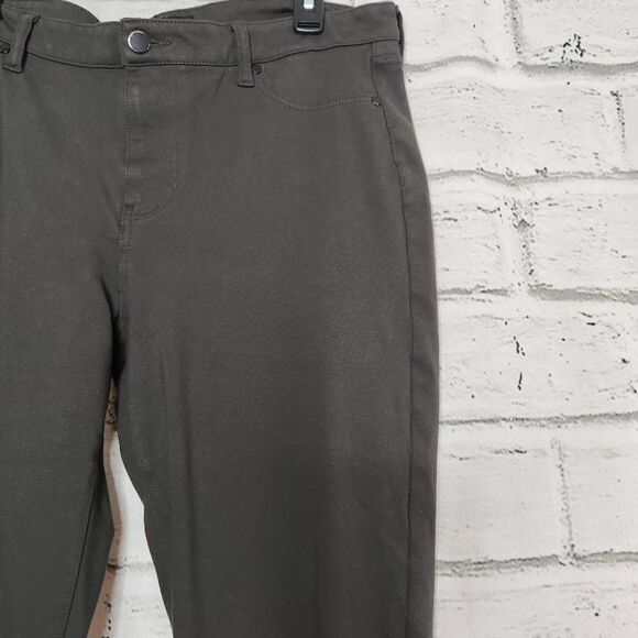 Liverpool Stretch Ankle Skinny Trouser Pants Green Womens Size 14/32 Career - Picture 5 of 13